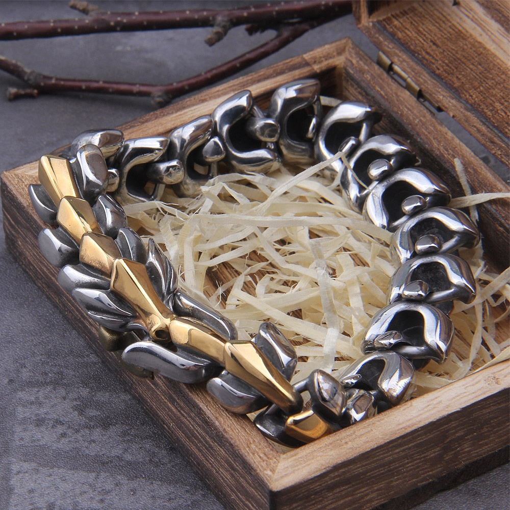 Vikings Armband gold silber inkl Holzkiste vom Spirit of Amari Online Shop